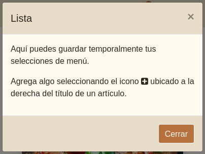 Ventana «Lista» - Vacía Ventana «Lista» - Vacía