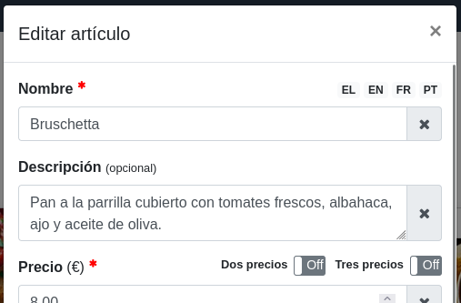 Editar artículo - Traducciones Editar artículo - Traducciones