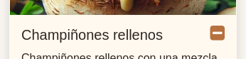 Botón «Lista» - seleccionado Botón «Lista» - seleccionado