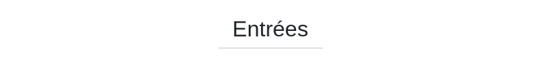 Titres des catégories du menu