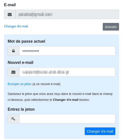Changer d’e-mail