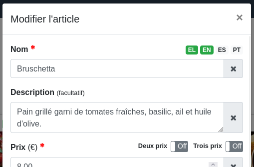 Modifier l’article — Insertion d’une traduction n°2