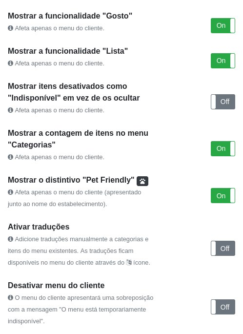 ’Janela “Definições” – Parte 2
