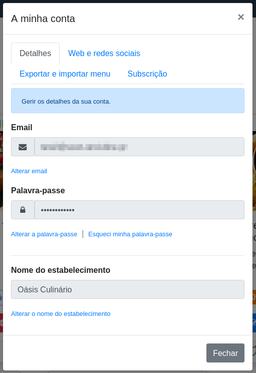 ‘Janela “A minha conta”’