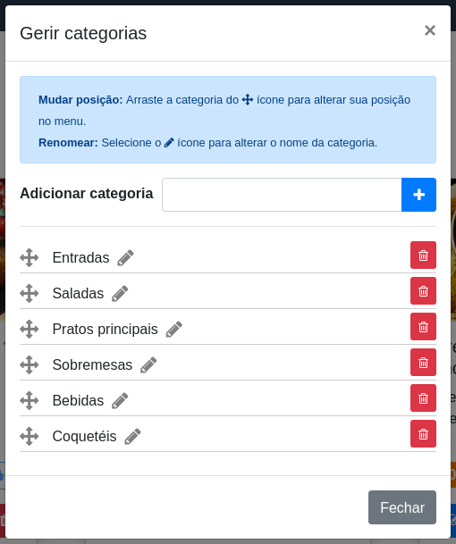 ‘Janela “Gerir categorias”’